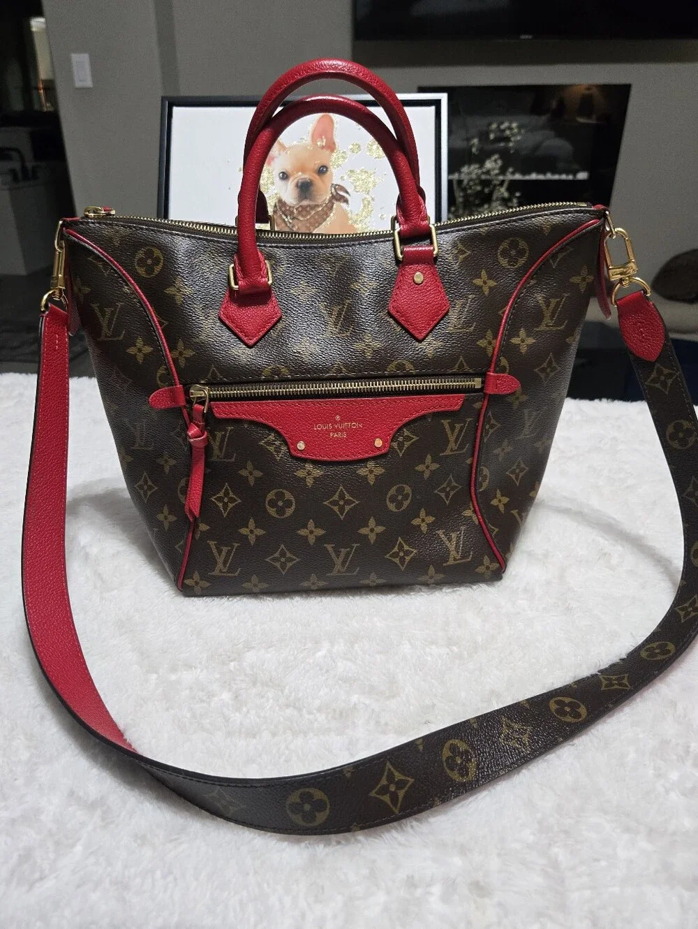 🔥 Louis Vuitton Monogram Tournelle PM Cerise 🔥